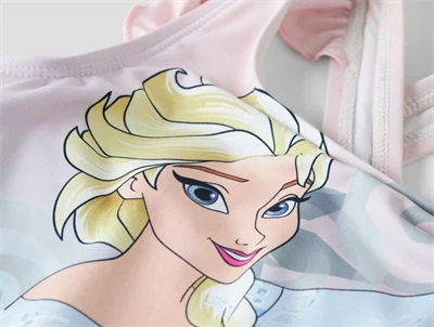 Name It badedragt purple impression Frozen Elsa detalje