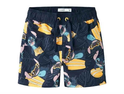 Name It badeshorts navy blazer med Disney Stitch motiv