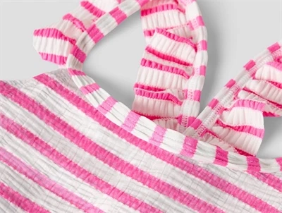 Name It badedragt knockout pink striber detalje