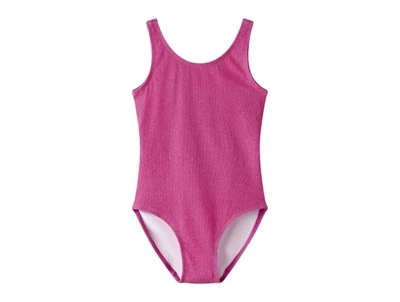 Name It badedragt pink glimmer rib til børn