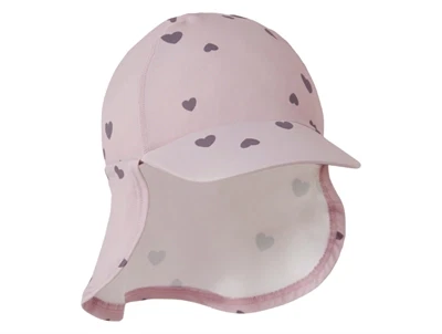 Name It UV solhat i lilla nuance med hjerteprint