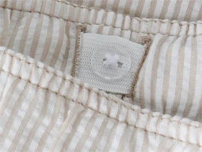 Name It badeshorts beige striber talje detalje