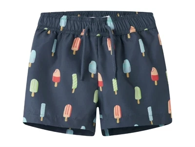 Name It badeshorts vintage indigo med farverige ispinde