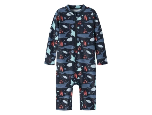 Name It uv badedragt navy med havdyr print