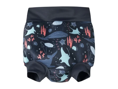 Name It badeble navy med havdyr print til baby