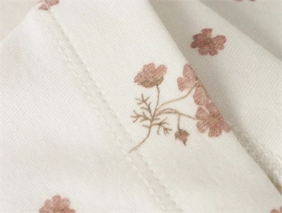 Lil\' Atelier leggings coconut milk med elastik i taljen