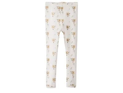 leggings i coconut milk fra Lil' Atelier med blomsterprint