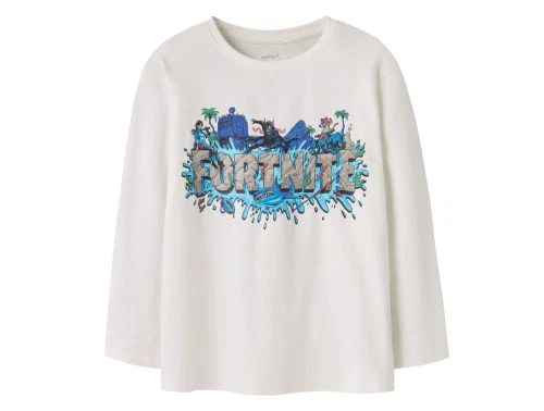 Name It bluse cloud dancer med Fortnite print