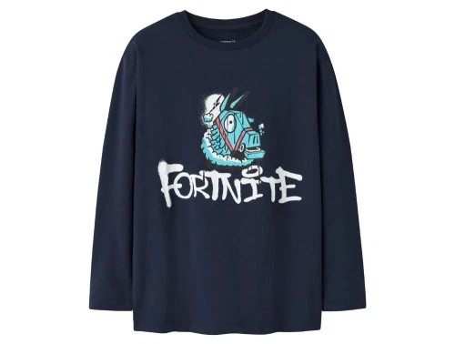 Name It bluse navy blazer med Fortnite print
