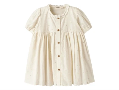 Lil\' Atelier kjole i råhvid nuance set forfra