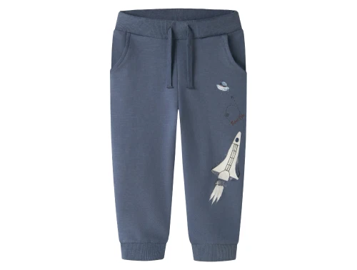 Name It sweatpants i blå nuance med raket print