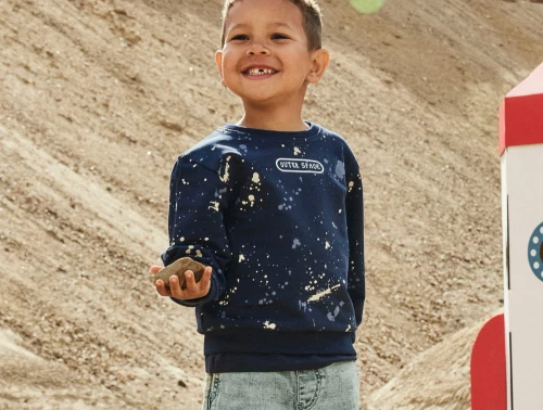 Name It sweatshirt navy blazer outer space print model