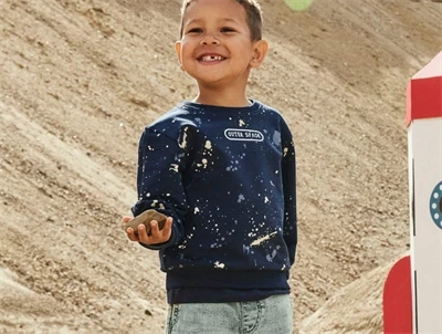 Name It sweatshirt navy blazer outer space print model