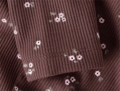 Name It leggings i brun nuance med blomsterprint