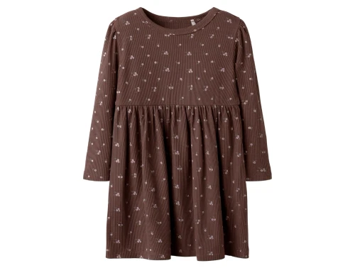 Name It kjole i peppercorn med små blomsterprint