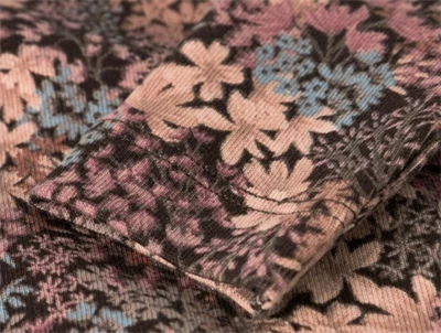 Name It bluse chocolate brown med blomsterprint