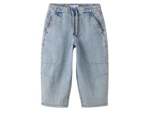 Name It jeans i lys blå denim med snøre foran