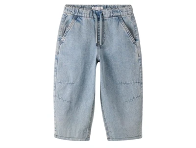 Name It jeans i lys blå denim med snøre foran