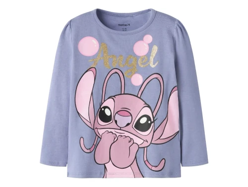 Name It bluse i lilla nuance med Stitch motiv