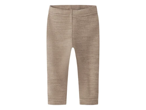 Lil\' Atelier merinould leggings i lysebrun nuance