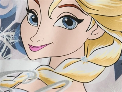 Name It t-shirt lavender fog Frozen Elsa print detalje