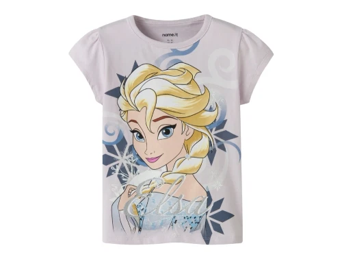 Name It t-shirt i lilla nuance med Elsa fra Disney Frozen