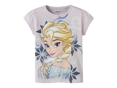 Name It t-shirt i lilla nuance med Elsa fra Disney Frozen