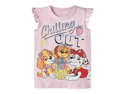 Name It t-shirt i lyserød nuance med Paw Patrol print