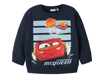 Name It sweatshirt i mørkeblå nuance med Disney Cars print