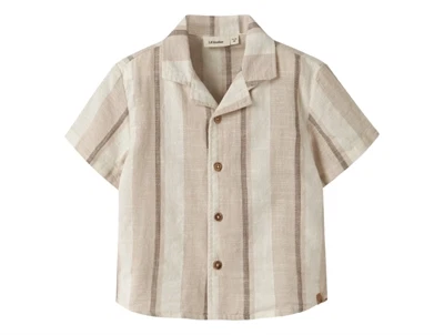 Lil\' Atelier skjorte i råhvid nuance set forfra