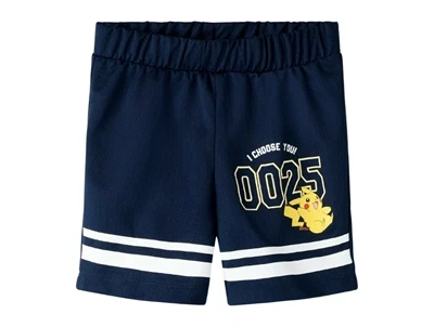 Name It Pokémon shorts navy med Pikachu print