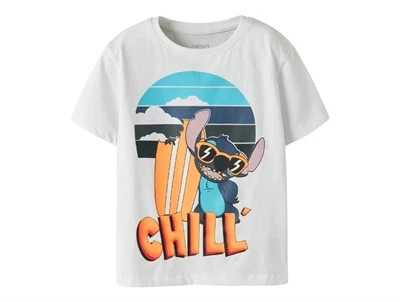 Name It t-shirt bright white med Disney Stitch motiv