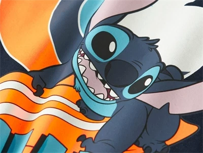 Name It børne t-shirt med Stitch og surfbræt