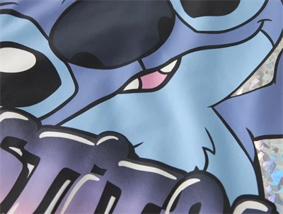 Name It t-shirt bright white detalje af Stitch print