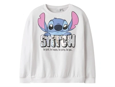 Name It sweatshirt bright white med Disney Stitch motiv