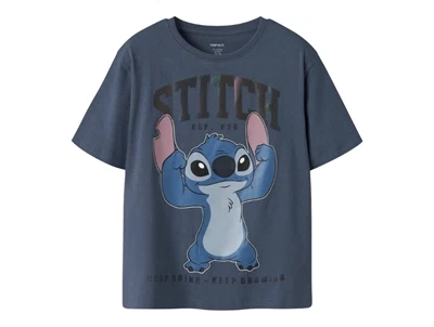 Name It t-shirt i blå nuance med Disney Stitch print