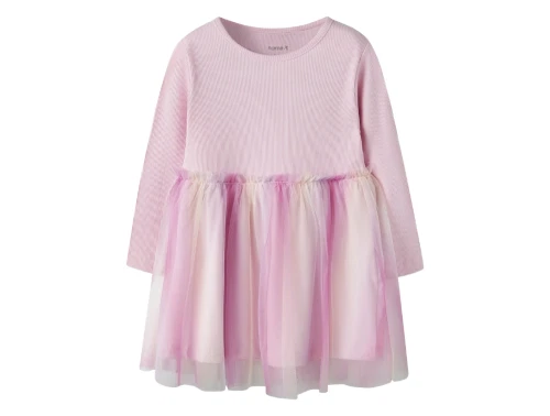 Name It kjole i lyserød nuance med tylskørt