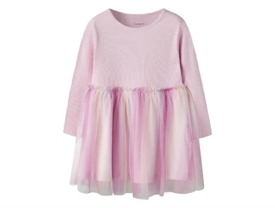 Name It kjole i lyserød nuance med tylskørt