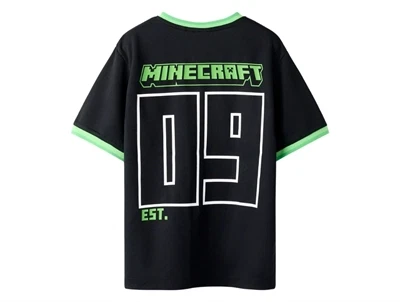 Name It t-shirt sort Minecraft 09 print bagpå