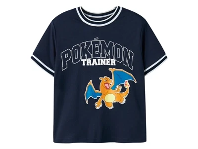 Name It t-shirt navy Pokémon trainer med Charizard