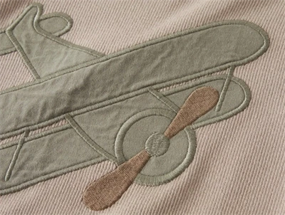 Lil\' Atelier t-shirt oxford tan med broderet fly