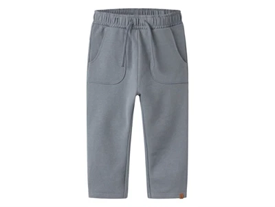 Lil' Atelier sweatpants i blå nuance tradewinds med bindebånd foran