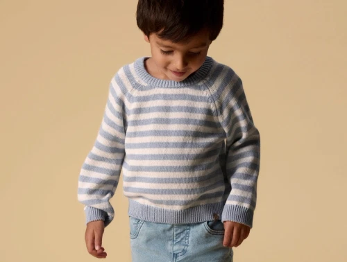 Lil\' Atelier striktrøje coconut milk tradewinds på model