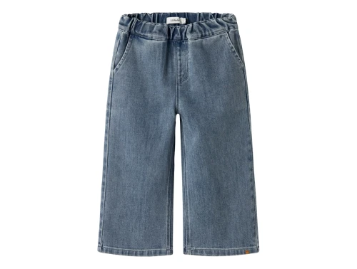 Lil\' Atelier jeans i blå nuance med elastik i taljen