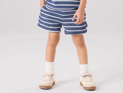 Name It shorts blå med hvide striber til børn