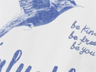 Name It t-shirt hvid fugleprint detalje