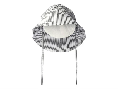 Name It solhat i råhvid nuance med navy striber