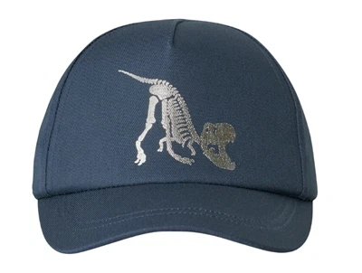 Name It børnekasket vintage indigo med dinosaur motiv
