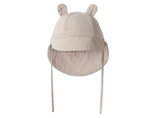 Name It muslin solhat i grå nuance med små ører