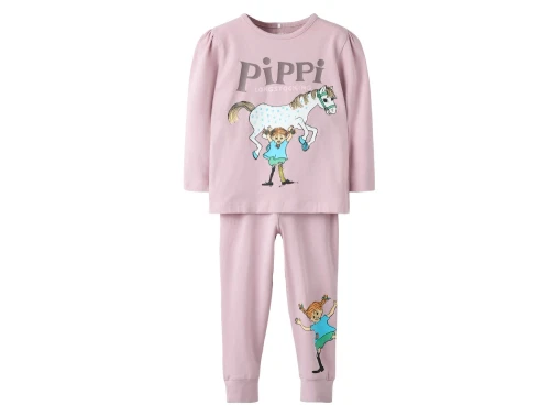 Name It pyjamas keepsake lilac med Pippi Langstrømpe print